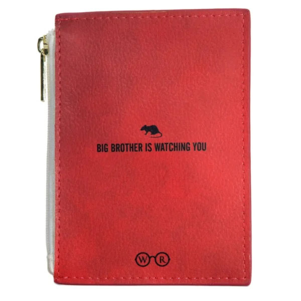 1984 wallet back 1984 Book Vegan Leather Coin Purse Card Wallet