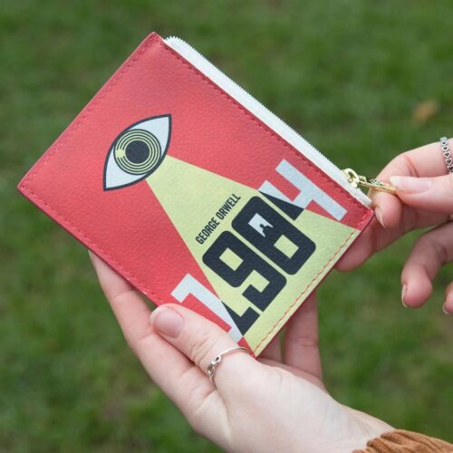 1984 Book Vegan Leather Coin Purse Card Wallet