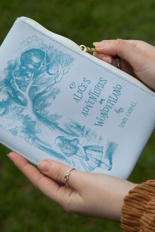 ALICPUPP Alice In Wonderland Original Purple Book Pouch Purse Clutch