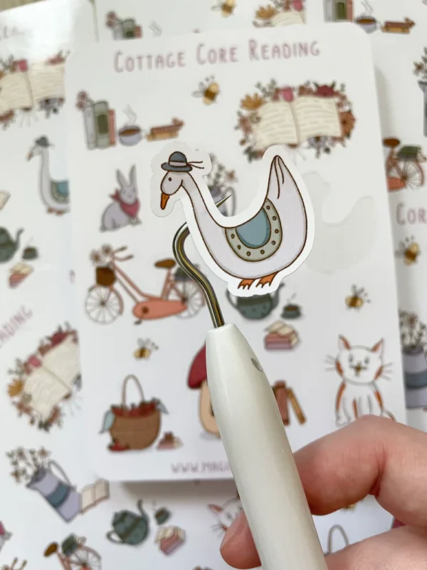 Cottage Core Reading Sticker Sheet