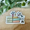 Cow Lick Die Cut Sticker