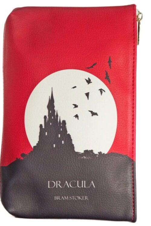 DRACMOPP Dracula Moon Red Book Pencil Case