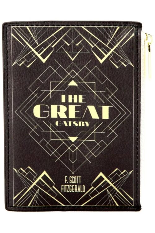 The Great Gatsby Art Deco Black Book Coin Purse Wallet
