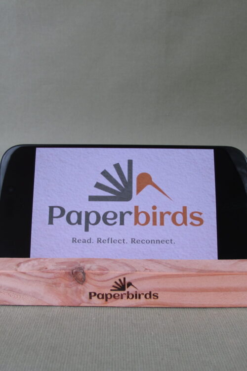 IMG_2221 Paperbirds Handmade Wooden Card & Mobile Phone Holder – Flowers or Pencil Slot Design