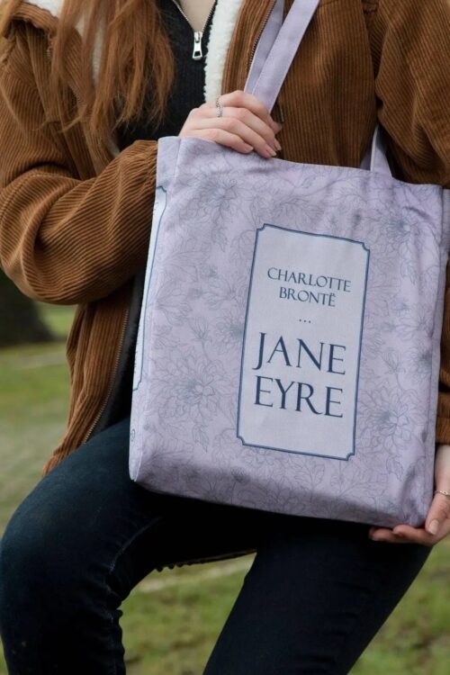 JANEEYTB Jane Eyre Purple Book Tote Bag