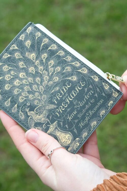 Pride And Prejudice Green Book Coin Purse Wallet