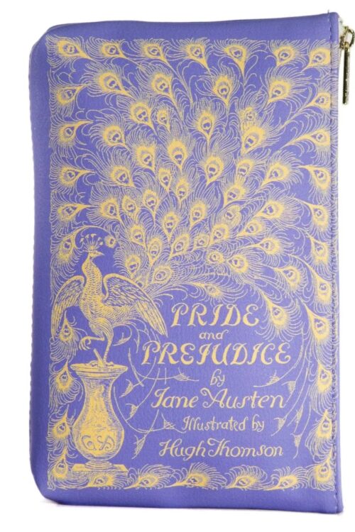 Pride And Prejudice Purple Book Makeup Pouch