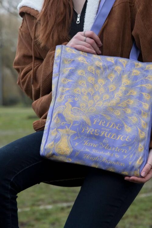 Pride And Prejudice Jane Austen Purple Tote Bag
