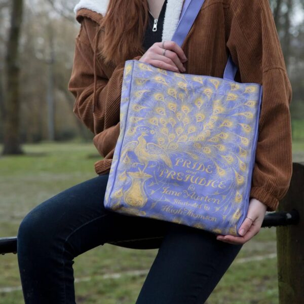 Pride And Prejudice Jane Austen Purple Tote Bag