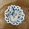 Reading Bunny Die Cut Sticker