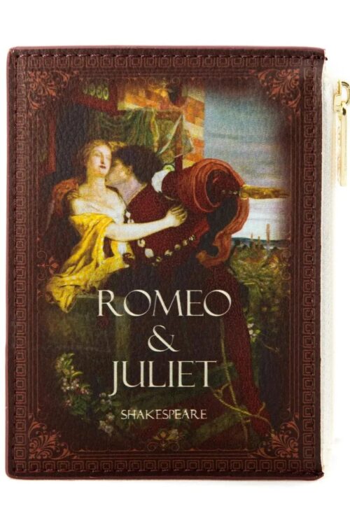 Romeo And Juliet Kiss Brown Book Coin Purse Wallet