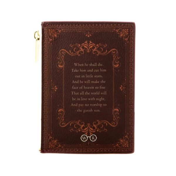 Romeo And Juliet Kiss Brown Book Coin Purse Wallet