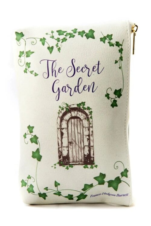 The Secret Garden Grey Book Pouch Purse Clutch