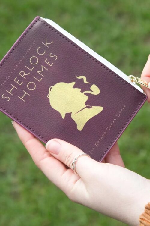 Sherlock Holmes Silhouette Book Coin Purse Card Wallet