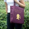 SHERSITB Sherlock Holmes Silhouette Tote Bag