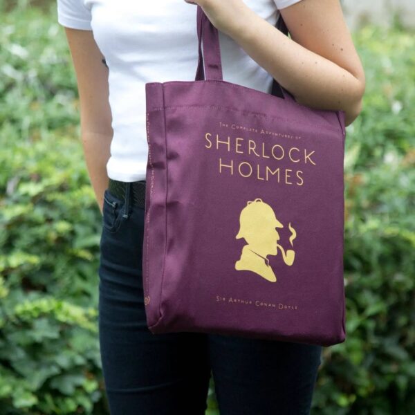 SHERSITB Sherlock Holmes Silhouette Tote Bag