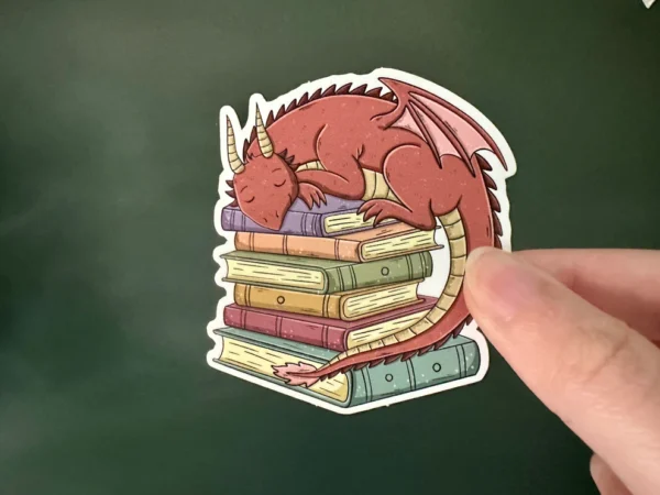 Sleeping Dragon Die Cut Sticker