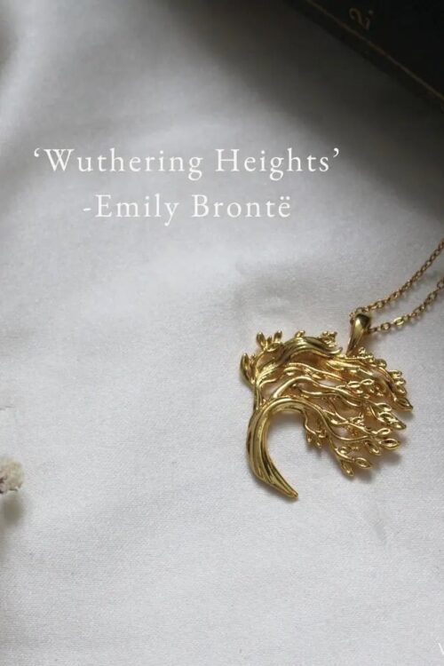 WUTHHEN1 Wuthering Heights Bookish Pendant Necklace