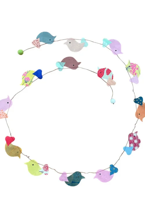 ne513-garland-made-of-lokta-paper Garland made of lokta paper (1.80m long)