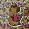 Capybara Friends Die Cut Sticker