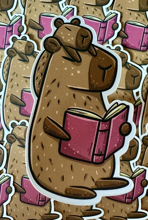 Capybara Friends Die Cut Sticker