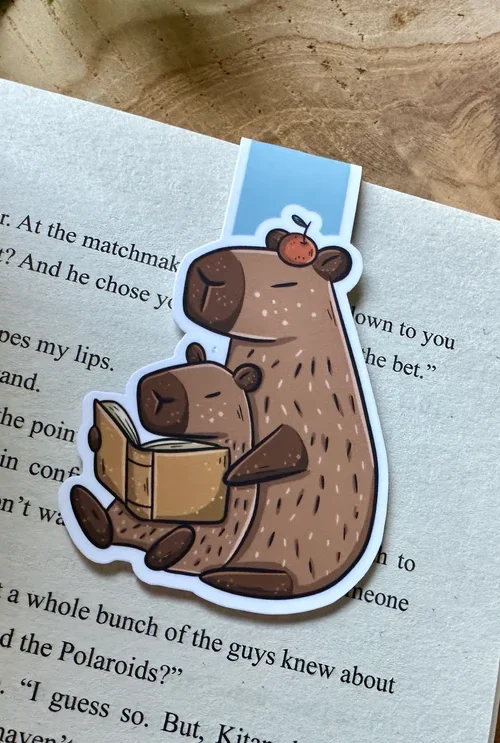 Capybara Friends Magnetic Bookmark