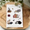 CAT&BSS.jpeg Cats & Books Sticker Sheet