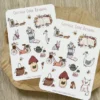 Cottage Core Reading Sticker Sheet