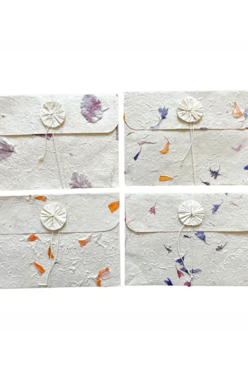 NE165 Envelope loktapaper with flowers (without card)