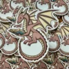 Pink Dragon Die Cut Sticker