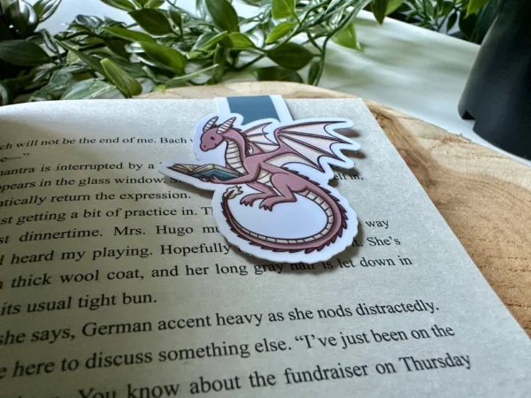 PINDMB.jpeg Pink Dragon Magnetic Bookmark