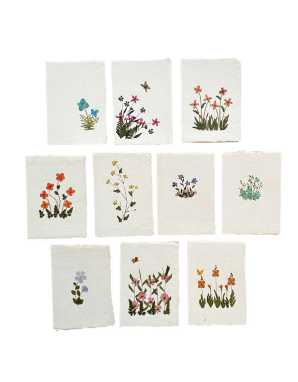 Card (and envelope) with floral decoration