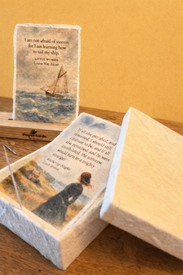 Paperbirds Quote Card Set in Mulberry Box