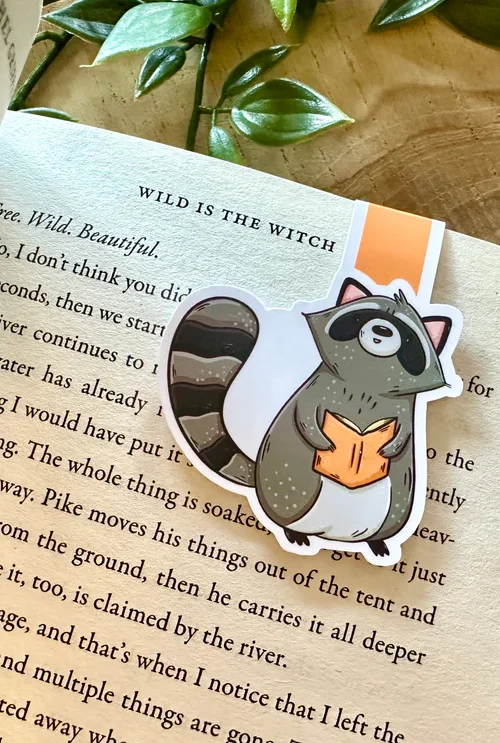 Raccoon Magnetic Bookmark