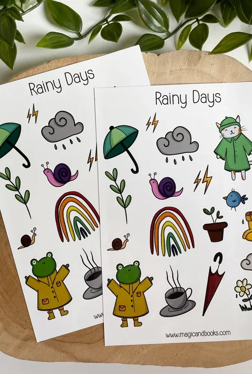 Rainy Days Sticker Sheet