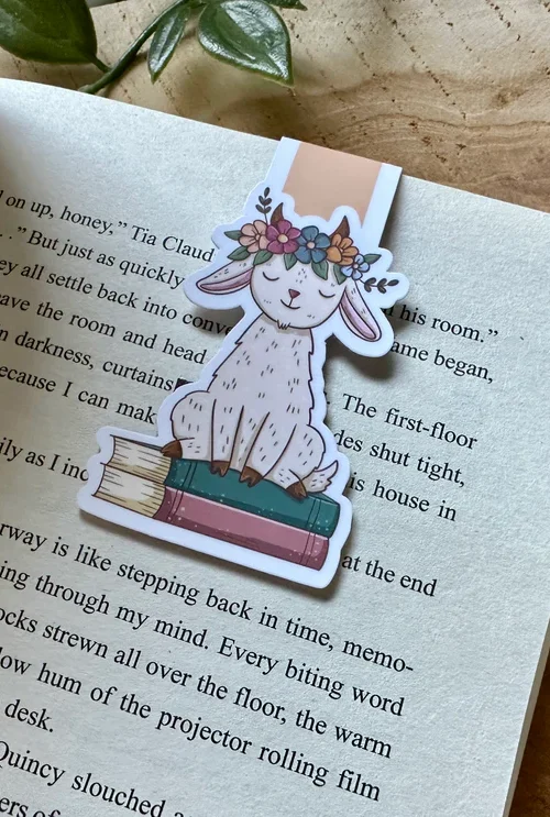 Spring Goat Magnetic Bookmark