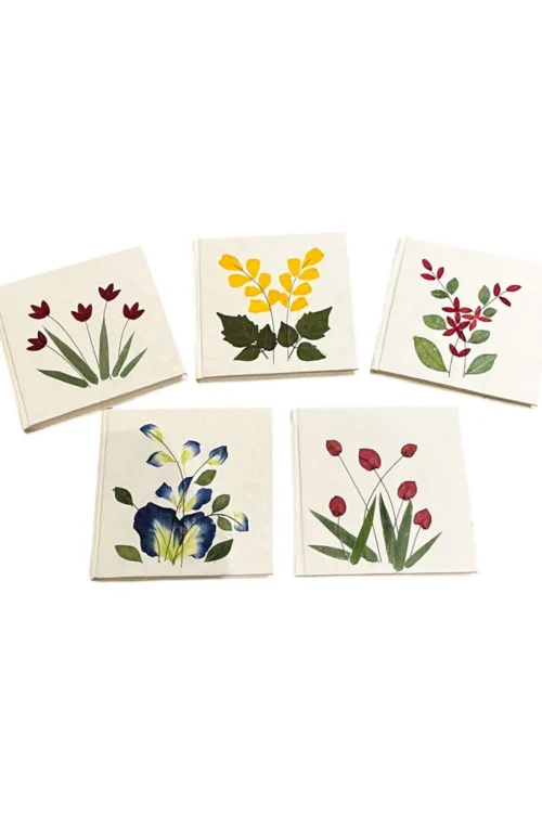 Notebook Mulberry Paper with floral decoration