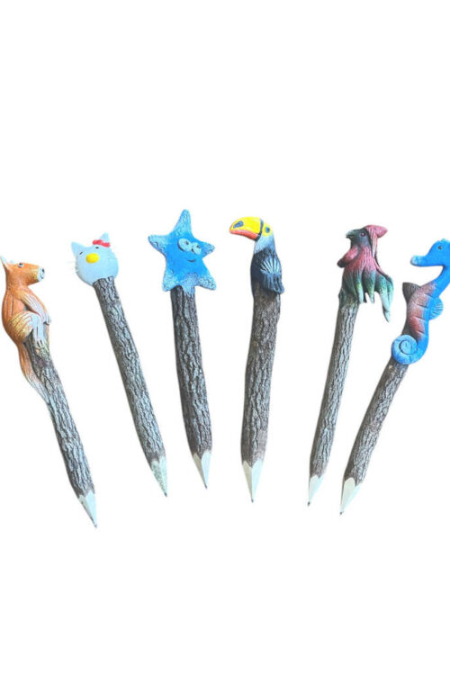 TH216 Wooden Pencil with Animal on Top 2