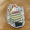 Cats &Books Die Cut Sticker