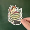 Cats &Books Die Cut Sticker