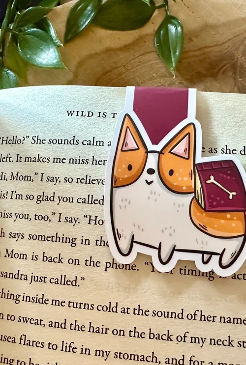 Corgi Magnetic Bookmark