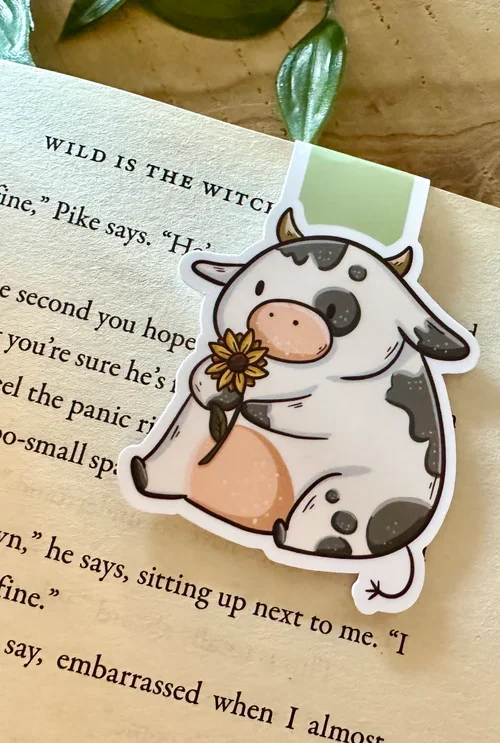 Cow Magnetic Bookmark