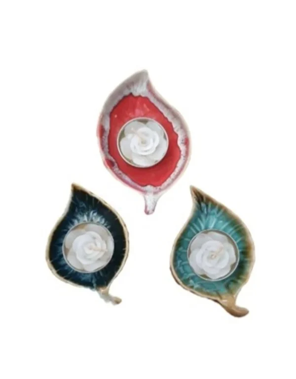 Porcelain Dish with Tea Light