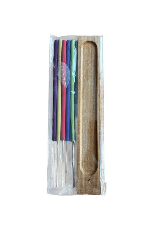 th159-wooden-incense-holder-with-5-incense-sticks Wooden Incense Holder with 5 Incense Sticks