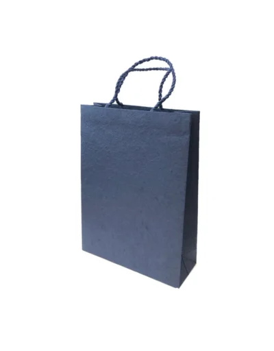 Navy blue paper bag