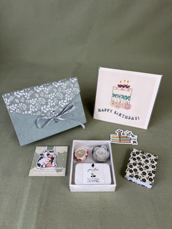 IMG_4978 Birthday Little Treasures No. 10 – Botanical Cow Gift Set
